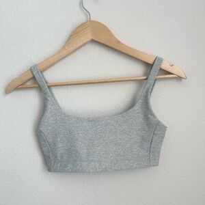 Outdoor Voices Grey Striped Bralette - XS